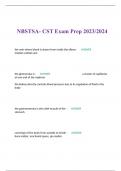 NBSTSA- CST Exam Prep 2023/2024
