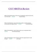 CST NBSTSA Review