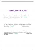 Relias ED RN A Test 2023/2024