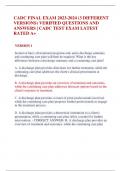 CADC FINAL EXAM 2023-2024 &lpar;3 DIFFERENT VERSIONS&rpar; VERIFIED QUESTIONS AND ANSWERS &vert; CADC TEST EXAM LATEST RATED A&plus;