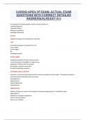 CARDIO APEA 3P EXAM&comma; ACTUAL EXAM QUESTIONS WITH CORRECT DETAILED ANSWERS&lpar;ALREADY A&plus;&rpar;