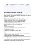 ATI comprehensive predictor 1,2,3,4   all bundled here together!! 2023 ( A+ GRADED 100% VERIFIED)