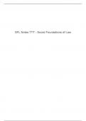 SFL Notes TTT - Social Foundations of Law