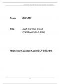 AWS Certified Cloud Practitioner (CLF-C02) Exam Dumps