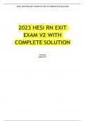 2023 HESI RN EXIT EXAM V2 WITH COMPLETE SOLUTION&period;
