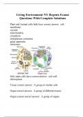 Living Environment NY Regents Exams Questions With Complete Solutions