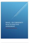 NR442 - RN COMMUNITY HEALTH PRACTICE ASSESSMENT Correct answers with rationale