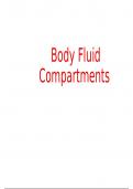 Summary of body fluid compartments