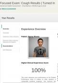 Focused Exam: Cough Results | Turned InAdvanced Health Assessment - Chamberlain, NR509 Patient: Danny Rivera  100%