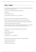 FSCJ 1460C &vert;217 Questions with 100&percnt; Correct Answers &vert; Updated &vert; Guaranteed A&plus;