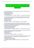 ATI Fluid and Electrolytes 2025 Questions &  Answers Fluid and Electrolytes Balance and  Disturbance  LATEST UPDATED VERSION
