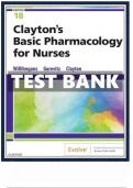 Test bank for Clayton's Basic Pharmacology for Nurses, 18th Edition by Michelle J. Willihnganz, Samuel L. Gurevitz, and Bruce D. Clayton . ISBN-13: 978-0323550611 / ISBN-10: 0323550614