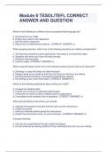 Module 8 TESOL&sol;TEFL CORRECT  ANSWER AND QUESTION