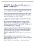 WGU 220 Exam Questions & Answers Latest Update 2023