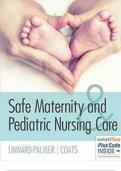 SAFE MATERNITY & PEDIATRIC NURSING CARE 1st EDITION TEST BANK By Luanne Linnard-Palmer and Gloria Haile Coats ISBN- 978-0803624948