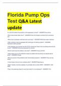Exam (elaborations) Florida Pump Ops  