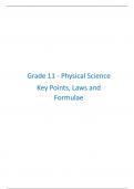 Grade 11  - Physical Science Study Notes Package