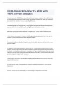 XCEL Exam Simulator FL 2023 with 100% correct answers