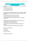 CETP Pre-Certification Review 100&percnt; CORRECT ANSWERS 2023&sol;2024