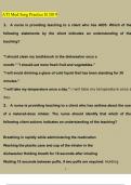 ATI Med Surg Practice B 2019 Latest Questions and Answers &lpar;2023&sol;2024&rpar; &lpar;Verified Answers&rpar;
