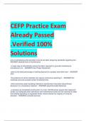 Exam (elaborations) CEFP  