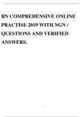 RN COMPREHENSIVE ONLINE PRACTISE 2019 WITH NGN / QUESTIONS AND VERIFIED ANSWERS.