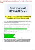 ALL HESI EXIT Questions and Answers Test Bank; A+ Rated Guide (2023).pdf