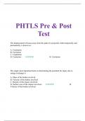 PHTLS Pre & Post Test 2023/2024