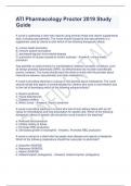 ATI Pharmacology Proctor 2019 Study Guide