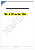 STA1610 EXAM PACK 2023