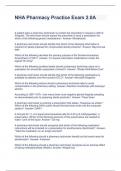 NHA Pharmacy Practice Exam 2&period;0A