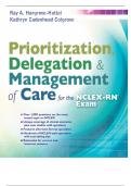 Prioritization-Delegation-Management-of-Care-for-the-NCLEX-RN| Test bank 