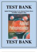 APPLIED PATHOPHYSIOLOGY FOR THE ADVANCED PRACTICE NURSE 2ND EDITION BY LUCIE DLUGASCH&comma; STORY TEST BANK 2023