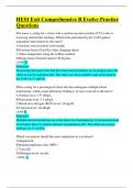EXIT HESI Comprehensive B Evolve Practice Questions and Answers Latest 2022&sol;2023