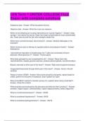 Final Exam- LVN Term 1 UNITEK COLLEGE&semi; with complete solutions