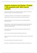 Systems Analysis and Design Chapter 1 &vert;108 questions with 100&percnt; correct answers&period;