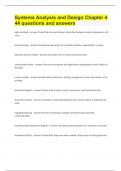 Systems Analysis and Design Chapter 4&vert; 44 questions and answers