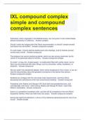 IXL compound complex simple and compound complex sentences