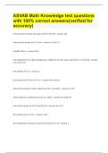 ASVAB Math Knowledge test questions with 100&percnt; correct answers&lpar;verified for accuracy&rpar;&period;