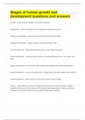 Stages of human growth and development questions and answers&period;