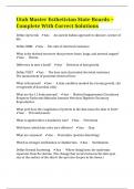 Utah Master Esthetician State Boards &ndash; Complete With Correct Solutions