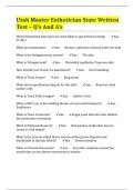 Utah Master Esthetician State Written Test &ndash; Q&rsquo;s And A&rsquo;s