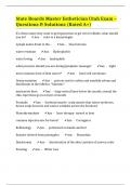 State Boards Master Esthetician Utah Exam &ndash; Questions & Solutions &lpar;Rated A&plus;&rpar;