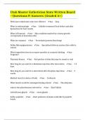 Utah Master Esthetician State Written Board &ndash; Questions & Answers &lpar;Graded A&plus;&rpar;