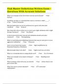 Utah Master Esthetician Written Exam &ndash; Questions With Accurate Solutions