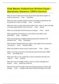Utah Master Esthetician Written Exam &ndash; Questions&sol;Answers &lpar;100&percnt; Correct&rpar;