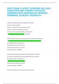 ENPC EXAM 2 LATEST VERSIONS 2023-2024  QUESTIONS AND CORRECT DETAILED  ANSWERS WITH RATIONALES &lpar;VERIFIED ANSWERS&rpar; &vert;ALREADY GRADED A&plus; 