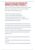 End of LifE EXAM 2023 QUESTionS And  AnSWERS 100&percnt; CoRRECT &vert; Latest