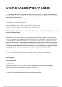 AHIMA RHIA Exam Prep &lpar;7th Edition&rpar;