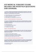 ATI MEDICAL SURGERY EXAMS 2023&sol;2024 CMS WITH NGN QUESTIONS AND ANSWERS&period;